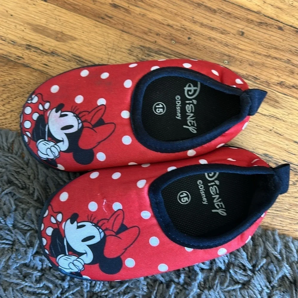 Disney Minnie Mouse Red Polka Dot Slippers Water Shoes